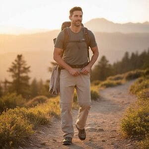 The North Face Pants Men's Size M/Short- Hiking Outdoor Belted & Convertible